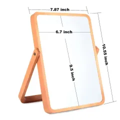 Custom Wood Frame Makeup Mirror Desktop Display Mirror