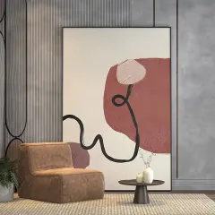 Custom Decorative Wall Art Simple Wooden Frame Canvas Painting Wall Decor