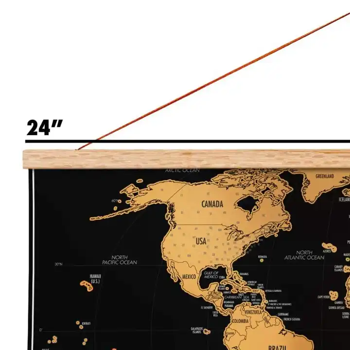 Wholesale Map Wall Decor Wooden Creative Wall Art