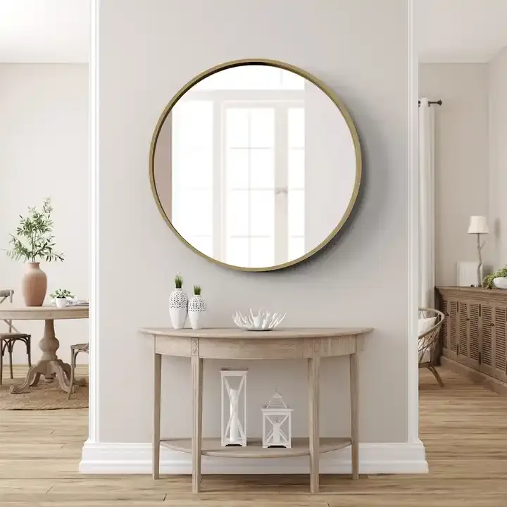 Customized Solid Wood Frame Mirror Wall Mounted Mirror