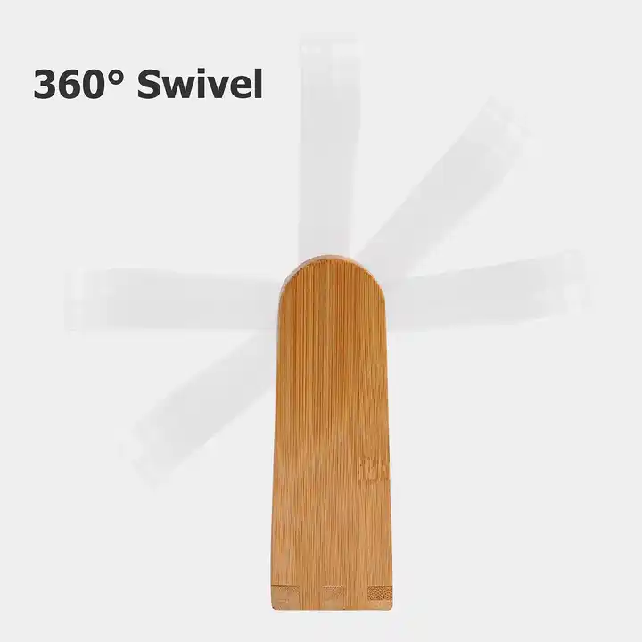 Custom Wooden Base Vanity Mirror, Double Sided 360 Degree Swivel Mirror