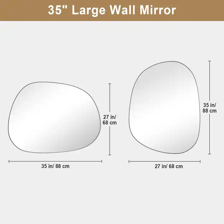 Customized Aluminum Alloy Frame Mirror Irregular Mirror