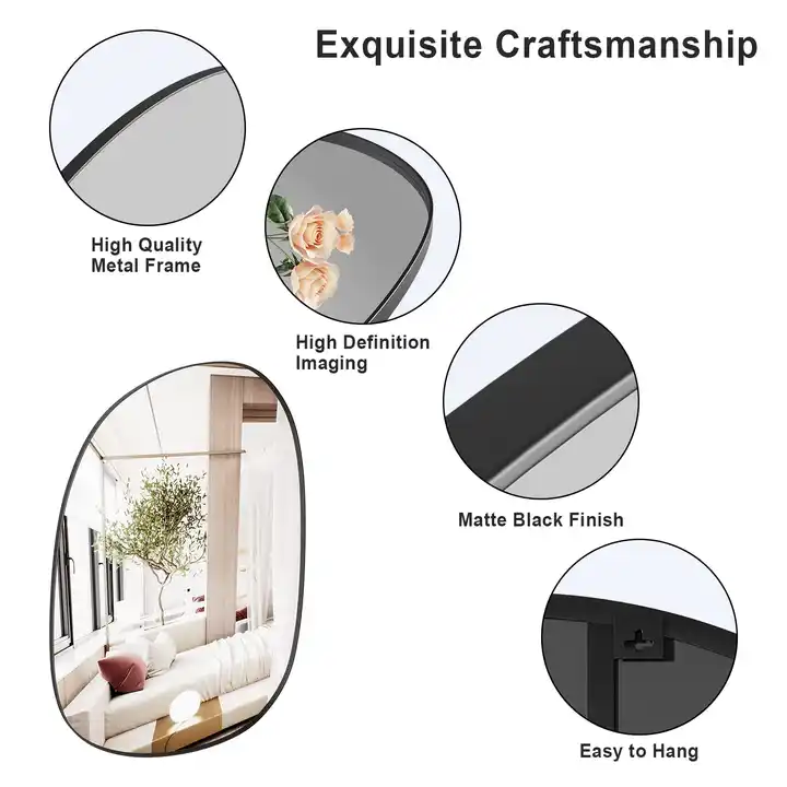 Customized Aluminum Alloy Frame Mirror Irregular Mirror