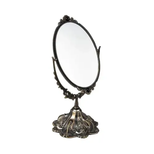 Custom Portable Antique Mirror Hand Double Makeup Mirror