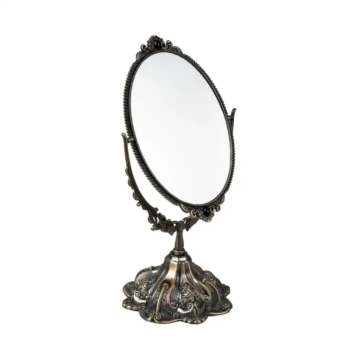Custom Portable Antique Mirror Hand Double Makeup Mirror