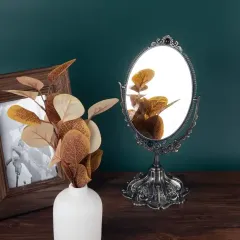 Custom Portable Antique Mirror Hand Double Makeup Mirror
