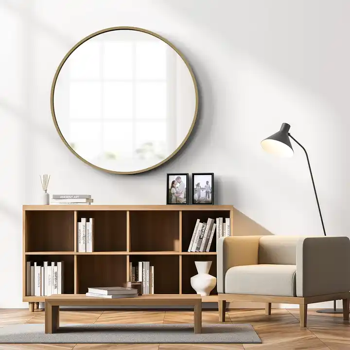 Customized Solid Wood Frame Mirror Wall Mounted Mirror