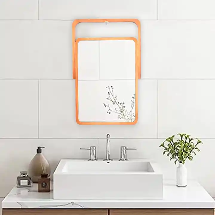 Custom Wood Frame Makeup Mirror Desktop Display Mirror