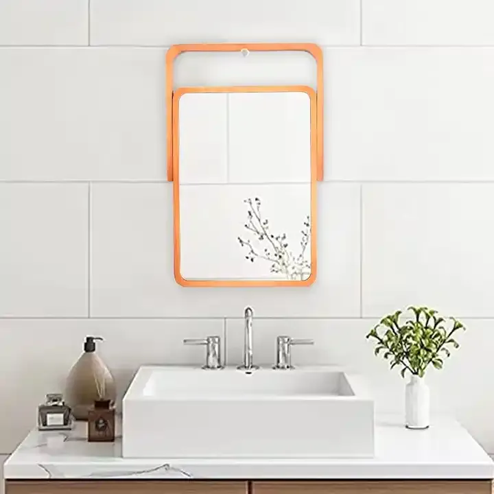 Custom Wood Frame Makeup Mirror Desktop Display Mirror