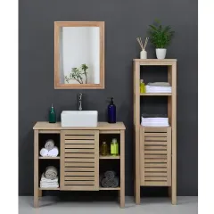 Wholesale Natural Wood Frame Mirror Wall Mounted Mirror