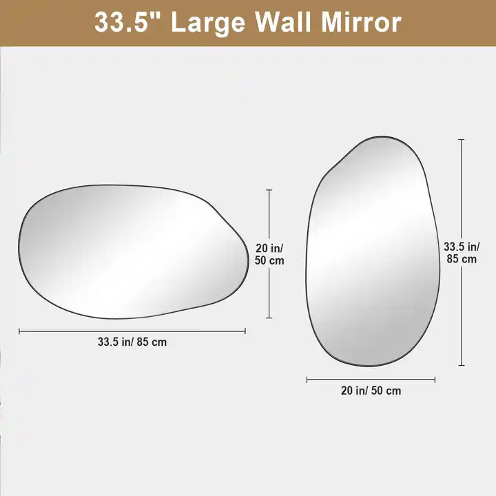 Custom Metal Frame Mirror Irregular Wall Mirror