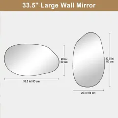 Custom Metal Frame Mirror Irregular Wall Mirror