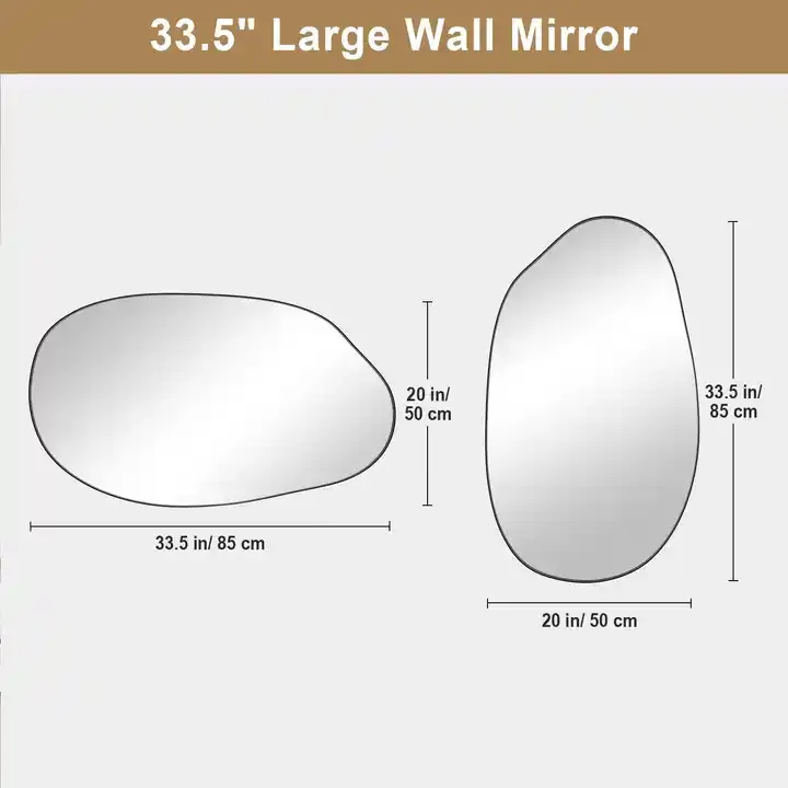 Custom Metal Frame Mirror Irregular Wall Mirror