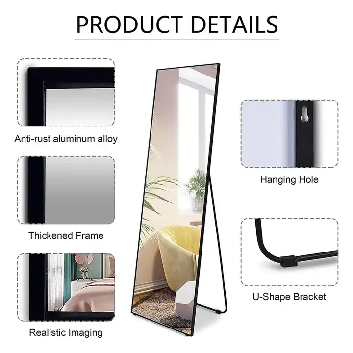 Wholesale Full Length Mirror Metal Frame Dressing Mirror