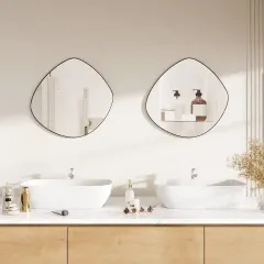 Wholesale Metal Frame Mirror Irregular Wall Mounted Mirror