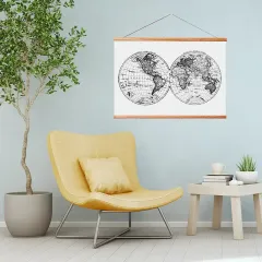 Wholesale Map Wall Decor Wooden Creative Wall Art