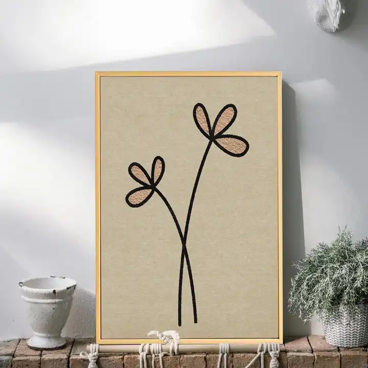 Wholesale Flower Wall Art Simple Wooden Wall Decor