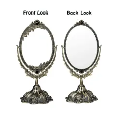 Custom Portable Antique Mirror Hand Double Makeup Mirror