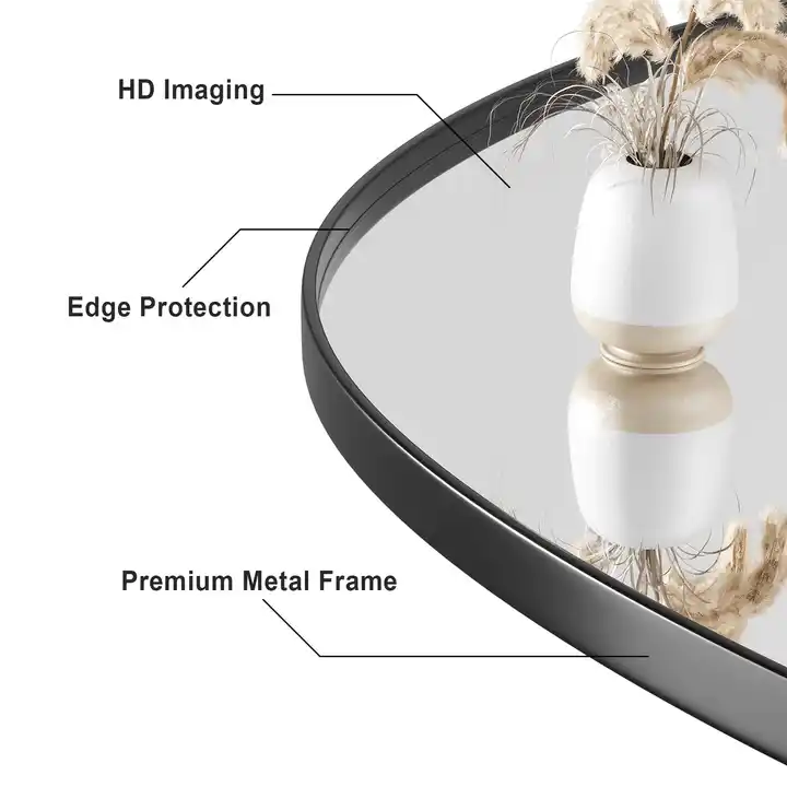 Wholesale Metal Frame Mirror Irregular Wall Mounted Mirror