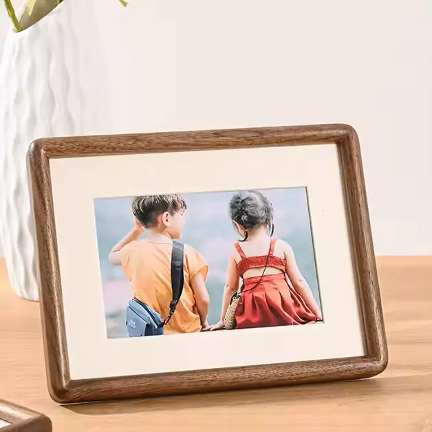 Wholesale 4x6", 5x7", 8x10", 11x14" Walnut Wood Photo Frame Mortise and