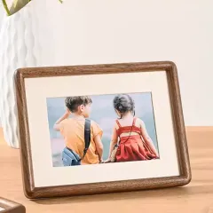 Wholesale 4x6", 5x7", 8x10", 11x14" Walnut Wood Photo Frame Mortise and Tenon Oak Picture Frame