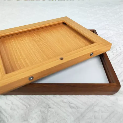 Custom 4x6", 5x7", 8x10", 11x14" Mortise and Tenon Oak Picture Frame Walnut Wood Photo Frame