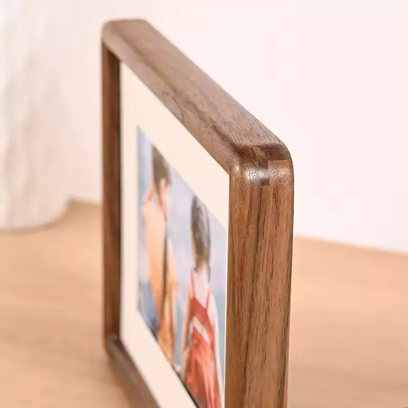 Wholesale 4x6", 5x7", 8x10", 11x14" Walnut Wood Photo Frame Mortise and Tenon Oak Picture Frame