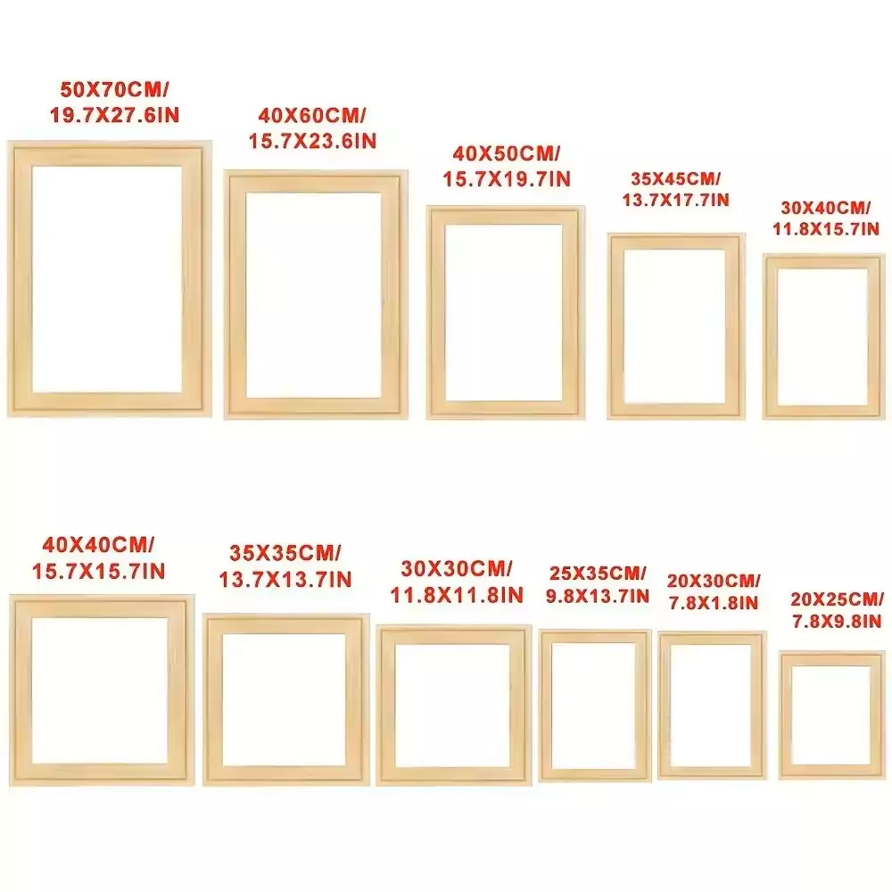 DIY Oil Painting Solid Wood Inner Frame Strip Digital Decorative Painting Combo Frame Splicing Mortise and Tenon Frame