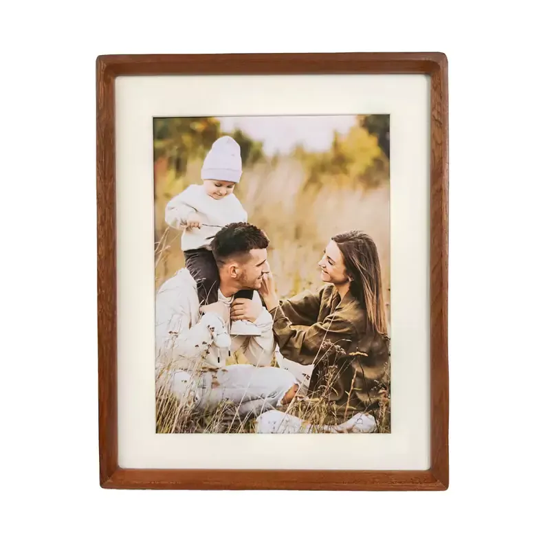 Custom 4x6", 5x7", 8x10", 11x14" Mortise and Tenon Oak Picture Frame Walnut Wood Photo Frame