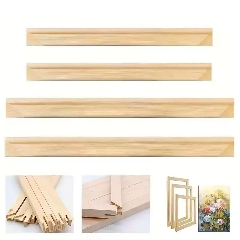 DIY Oil Painting Solid Wood Inner Frame Strip Digital Decorative Painting Combo Frame Splicing Mortise and Tenon Frame