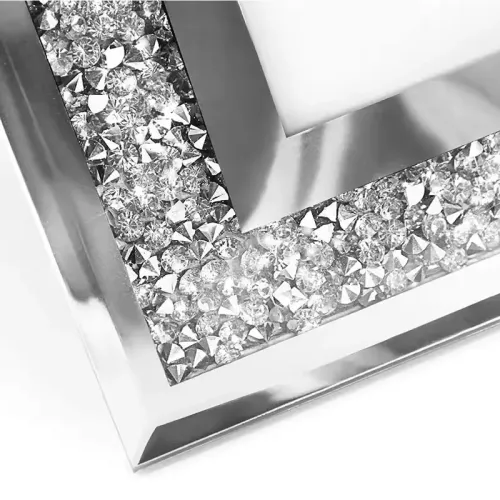 Wholesale 4x6" 5x7" 8x10" Glass Photo Frame Sparkling Crystal Picture Frame