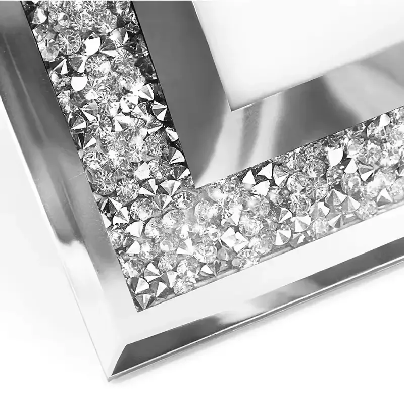 Wholesale 4x6" 5x7" 8x10" Glass Photo Frame Sparkling Crystal Picture Frame