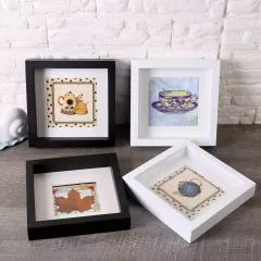 Wholesale Classic White Shadow Box Frame 12*12 Inch Square Shadow Box