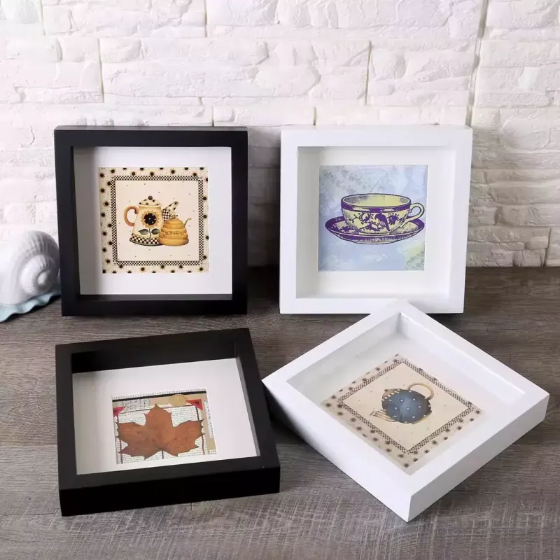 Wholesale Classic White Shadow Box Frame 12*12 Inch Square Shadow Box