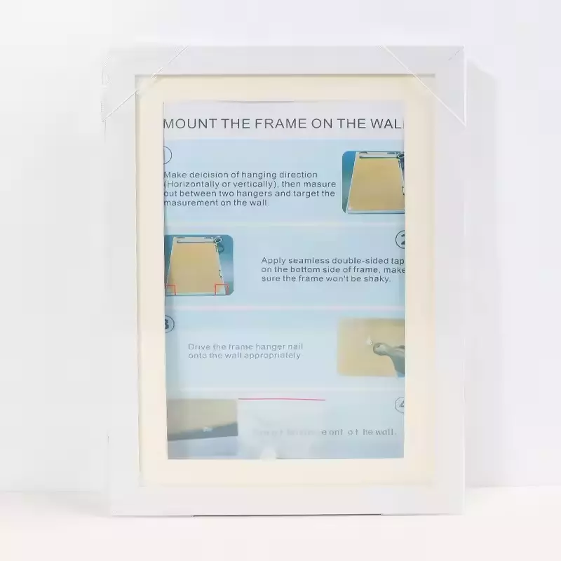 Customizable Kids Artwork Picture Frame MDF Frame with Shatter Resistant Glass
