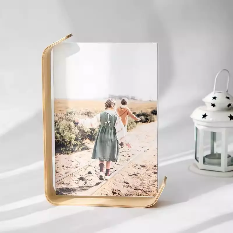 Customized Black Walnut Photo Frame High-Class Feeling Acrylic Picture Frame
