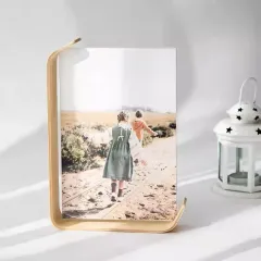 Customized Black Walnut Photo Frame High-Class Feeling Acrylic Picture Frame