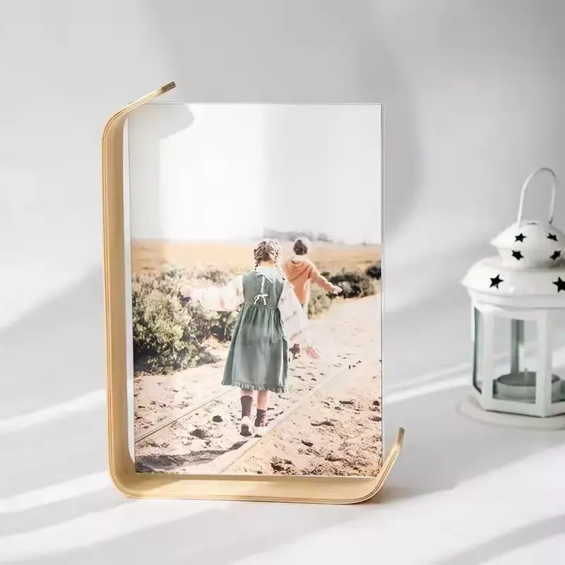 Customized Black Walnut Photo Frame High-Class Feeling Acrylic Picture Frame