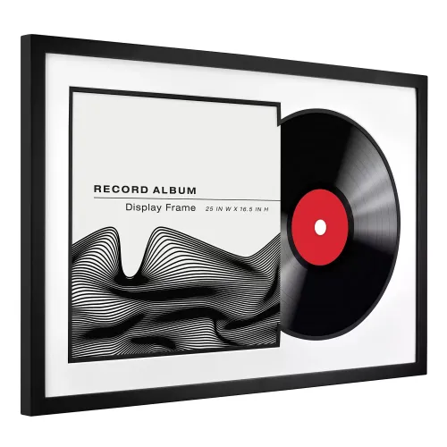 Custom MDF Wooden Music Album Photo Frame Vinyl Record Picture Frame