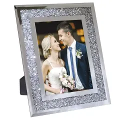 Wholesale 4x6" 5x7" 8x10" Glass Photo Frame Sparkling Crystal Picture Frame