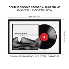 Custom MDF Wooden Music Album Photo Frame Vinyl Record Picture Frame