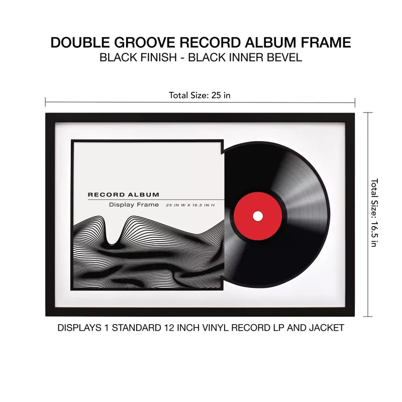 Custom MDF Wooden Music Album Photo Frame Vinyl Record Picture Frame