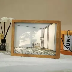 Custom Night Light Painting Photo Frame Creative Luminous Picture Frame