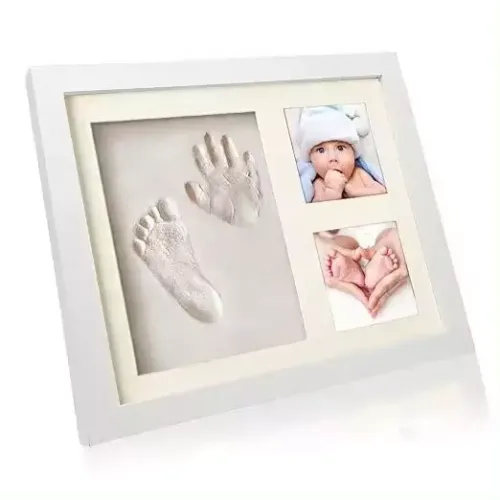 Customized Baby Keepsake Picture Frame Baby Handprint and Footprint Kit Photo Frame