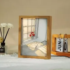 Custom Night Light Painting Photo Frame Creative Luminous Picture Frame
