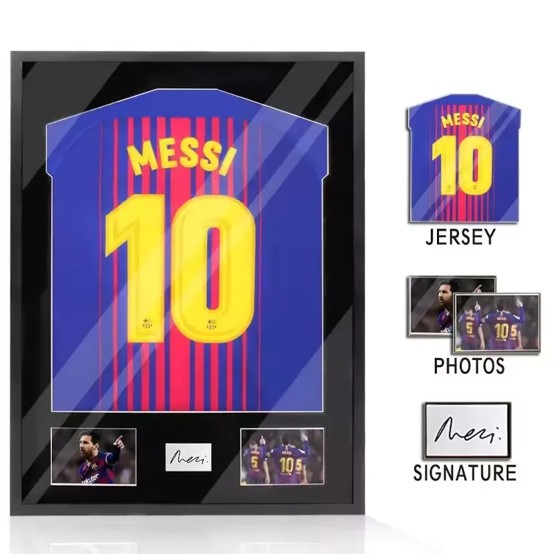 Custom Sport Jersey Display Frame Case, Wood Shadow Box for Basketball Football Baseball Soccer Shirt