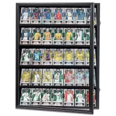 Customized Vertical Card Display Frame, Lockable 35 Graded Sports Card Shadow Box