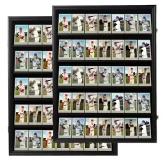 Customized Vertical Card Display Frame, Lockable 35 Graded Sports Card Shadow Box