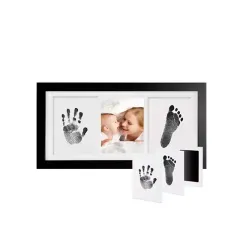 Custom Baby Handprint and Footprint Kit MDF Wooden Photo Frame Baby Keepsake Picture Frame