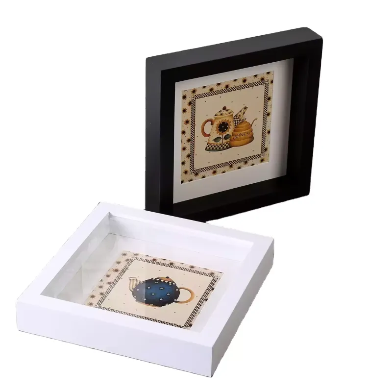 Wholesale Classic White Shadow Box Frame 12*12 Inch Square Shadow Box